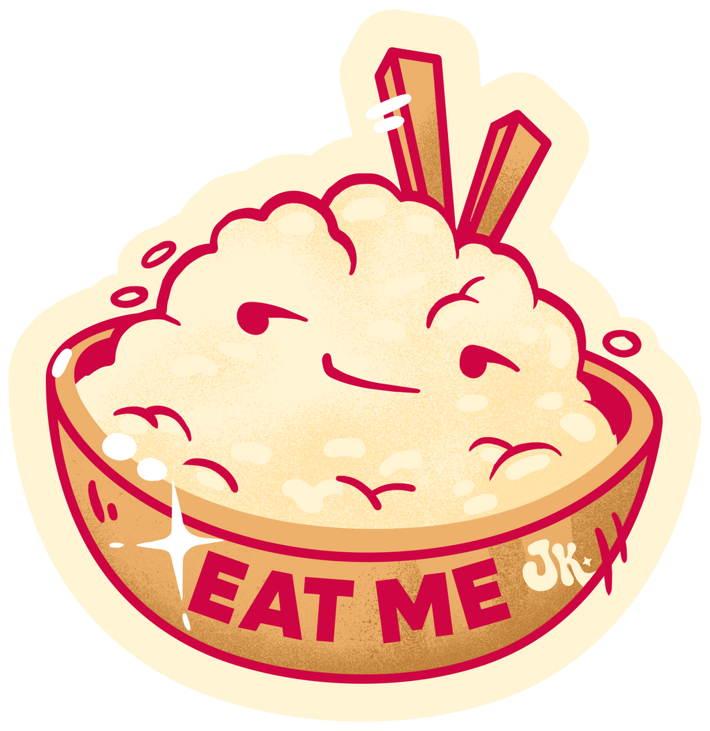 Eat Rice Ride Bikes Sticker Pack