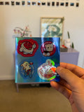 Eat Rice Ride Bikes Sticker Pack